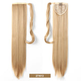 24" Straight Wrap Around Ponytail Extension for Women - Synthetic Hair