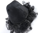 African American Afro Short Kinky Curly Wrap Drawstring Puff Ponytail Extension
