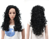 Fashion Long Hair Natural Curly Wavy Full Head Wigs Cosplay Costume Party Hairpiece