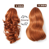 15" Dual Use Curly Styled Clip in Claw Ponytail Hair Extension Synthetic Hairpiece with a Jaw/claw Clip