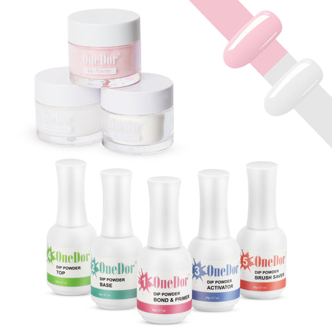 OneDor Nail Dip Dipping Powder – Acrylic Color Pigment Powders Pro Collection System, 1 Oz.