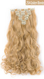 20" Curly Full Head Clip in Clip on Synthetic Hair Extensions 7 pcs 140g