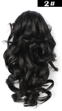 12" Curly Synthetic Clip In Claw Ponytail Hair Extension Synthetic Hairpiece with a jaw/claw clip