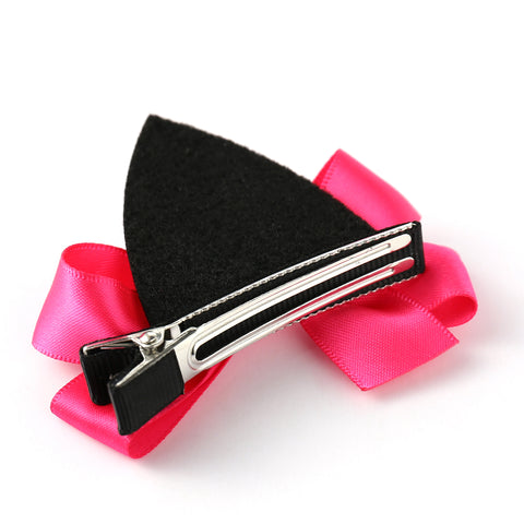 Baby Girls Cat Ear Hair Bows Clips Barrettes for kids Toddlers Children - OneDor