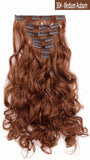 20" Curly Full Head Clip in Clip on Synthetic Hair Extensions 7 pcs 140g