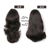 15" Dual Use Curly Styled Clip in Claw Ponytail Hair Extension Synthetic Hairpiece with a Jaw/claw Clip