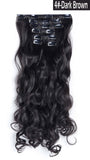 20" Curly Full Head Clip in Clip on Synthetic Hair Extensions 7 pcs 140g