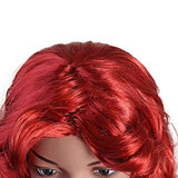HairWiz Girl's Long Curly Red Synthetic Wavy Hair Mermaid Cosplay Wigs (Kid Size)