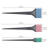 Silicone Hair Dyeing Professional Coloring Brush Applicator Tool Kit - Dye Tint DIY 2 Sets of 6 Varying sized Brushes