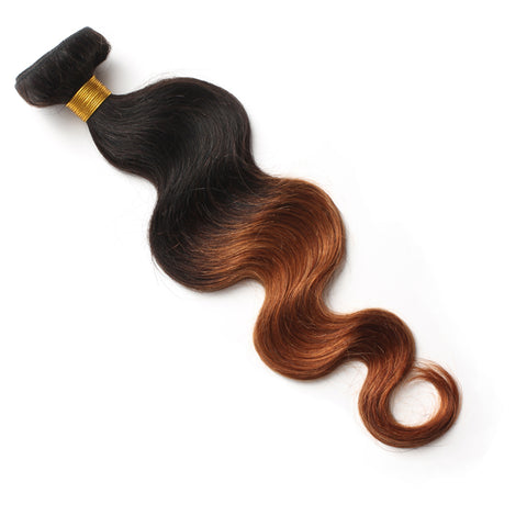 Virgin Brazilian Afro Remy Human Hair Extensions Ombre TwoTone Hair Weft Hair Weaving 100g/Bundle - OneDor