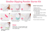OneDor Nail Dip Dipping Powder – Acrylic Color Pigment Powders Pro Collection System, 1 Oz.