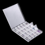 Clear Transparent Bead Accessory Storage Organizer with 20 Small Plastic Boxes Container