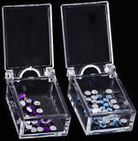 Clear Transparent Bead Accessory Storage Organizer with 20 Small Plastic Boxes Container