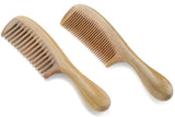 Handmade 100% Natural Green Sandalwood Hair Combs