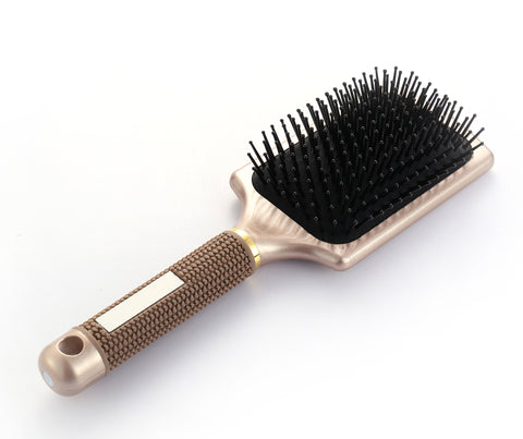 Ball tipped Air Volum Hair Brush with Flexible Cushion Base & Curved Barrel Detangling Hair Brush for Women Long, Thick, Thin, Curly & Tangled Hair - OneDor