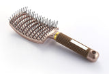 Ball tipped Air Volum Hair Brush with Flexible Cushion Base & Curved Barrel Detangling Hair Brush for Women Long, Thick, Thin, Curly & Tangled Hair