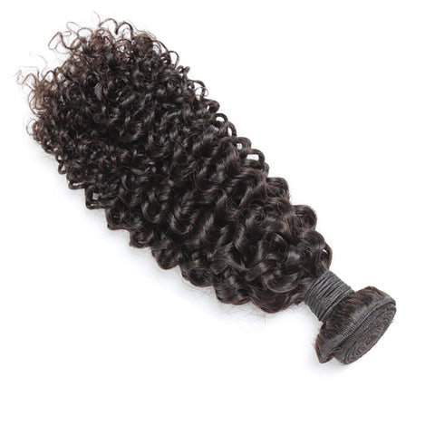 Virgin Brazilian Afro Remy Human Hair Extensions Unprocessed Natural Black Hair Weft Hair Weaving 100g/Bundle - OneDor