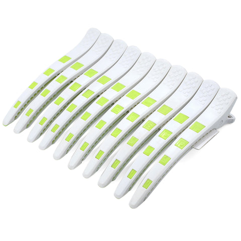 10 Pcs Plastic Duck Bill Hair Clips-Sectioning - Professional Salon Hair Clip Hairpins-Hairgrip Accessories For Hair Coloring - OneDor