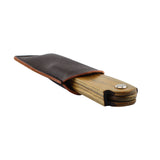Sandalwood Fine Tooth Folding Brush Comb for Men Hair, Beard, and Mustache Styling, Pocket sized for Easy Carry