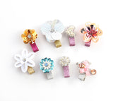 Baby Girls Shiny Flowers Hair Clips Barrettes for kids Toddlers Children (8 Hair Clips)
