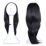 Ladies Curly 3/4 Half Wig Kanekalon Hair Synthetic Wigs with Comb on a Mesh Head Cap