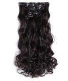 20" Curly Full Head Clip in Clip on Synthetic Hair Extensions 7 pcs 140g