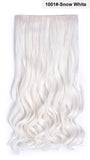 20" Curly 3/4 Full Head Synthetic Hair Extensions Clip On/in Hairpieces 5 Clips