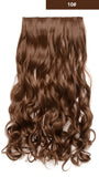 20" Curly 3/4 Full Head Synthetic Hair Extensions Clip On/in Hairpieces 5 Clips