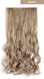 20" Curly 3/4 Full Head Synthetic Hair Extensions Clip On/in Hairpieces 5 Clips