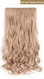 20" Curly 3/4 Full Head Synthetic Hair Extensions Clip On/in Hairpieces 5 Clips