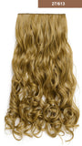 20" Curly 3/4 Full Head Synthetic Hair Extensions Clip On/in Hairpieces 5 Clips