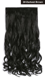 20" Curly 3/4 Full Head Synthetic Hair Extensions Clip On/in Hairpieces 5 Clips