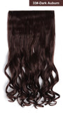 20" Curly 3/4 Full Head Synthetic Hair Extensions Clip On/in Hairpieces 5 Clips