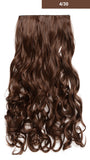 20" Curly 3/4 Full Head Synthetic Hair Extensions Clip On/in Hairpieces 5 Clips