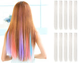 23" Straight Colored Party Highlight Clip on in Hair Extensions Multiple Colors