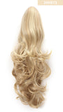 20" Curly Synthetic Clip In Claw Drawstring Ponytail Hair Extension Synthetic Hairpiece with a jaw/claw clip