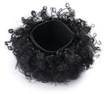 African American Afro Short Kinky Curly Wrap Drawstring Puff Ponytail Extension