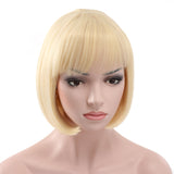 10" Short Straight Flapper Bob Heat Friendly Cosplay Party Costume Hair Wig