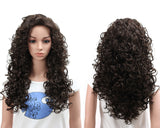 Fashion Long Hair Natural Curly Wavy Full Head Wigs Cosplay Costume Party Hairpiece