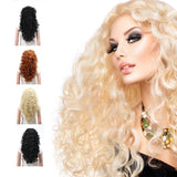 Fashion Long Hair Natural Curly Wavy Full Head Wigs Cosplay Costume Party Hairpiece