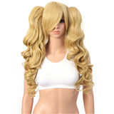 Lolita Multi-Color Long Curly Claw Clip on Ponytail Cosplay Heat Friendly Party Costume Wigs