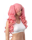 Lolita Multi-Color Long Curly Claw Clip on Ponytail Cosplay Heat Friendly Party Costume Wigs