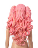 Lolita Multi-Color Long Curly Claw Clip on Ponytail Cosplay Heat Friendly Party Costume Wigs