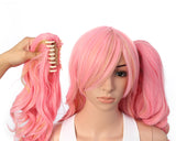 Lolita Multi-Color Long Curly Claw Clip on Ponytail Cosplay Heat Friendly Party Costume Wigs