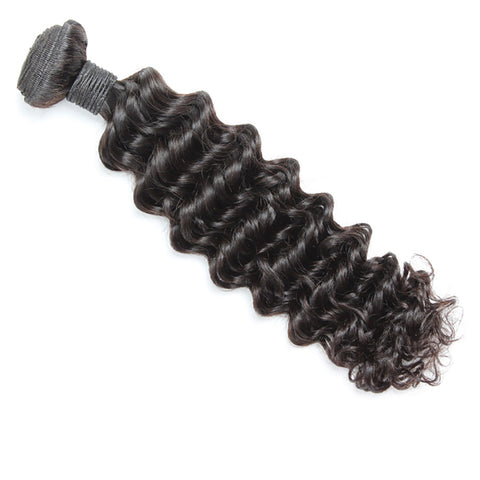 Virgin Brazilian Afro Remy Human Hair Extensions Unprocessed Natural Black Hair Weft Hair Weaving 100g/Bundle - OneDor